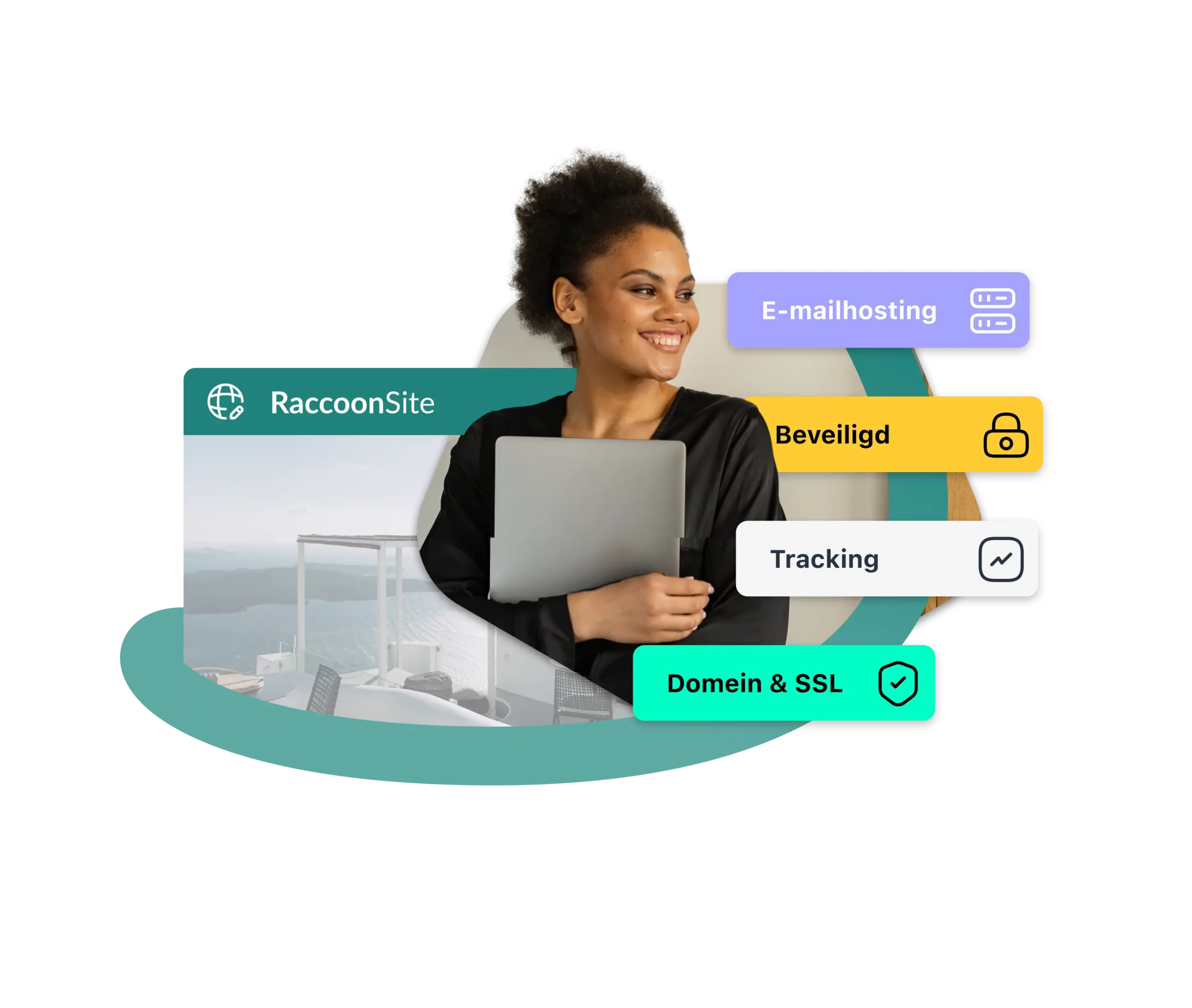 Hotel website builder met e-mail hosting, SSL-certificaten en tracking voor Belgische hotels